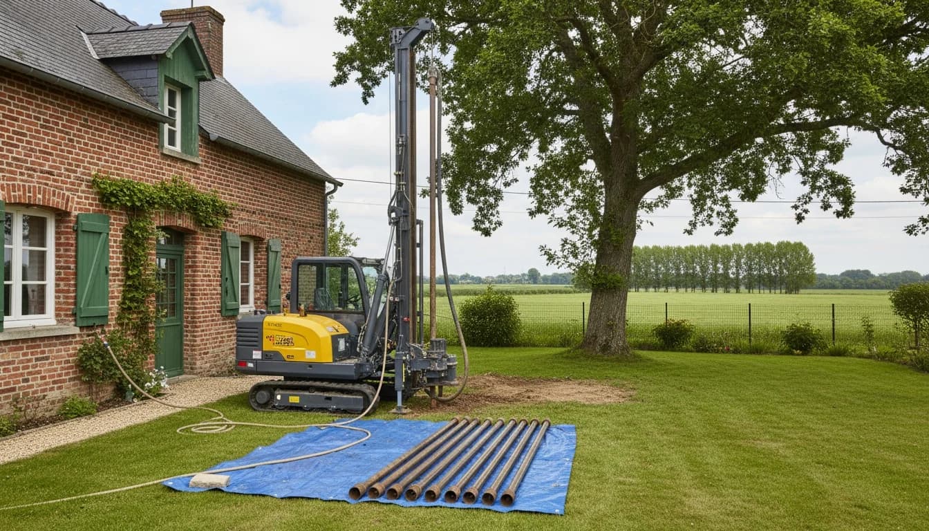 Forage de puits : profondeur et budget en Picardie